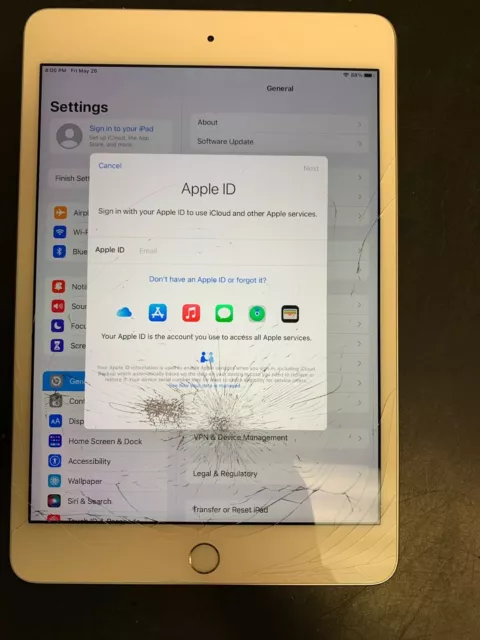 Apple iPad Mini 4 Retina (WiFi) 128GB MK9P2LL/A READ F9FV3FEVGHKK