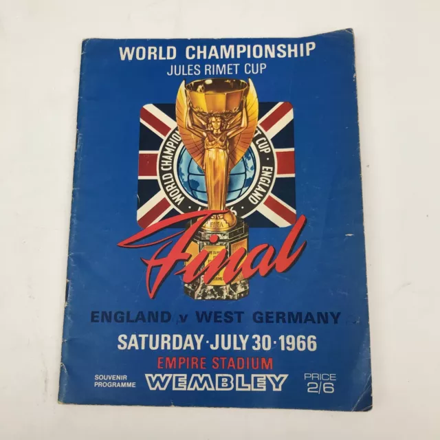 World Cup 1966 Programme England v West Germany July 30