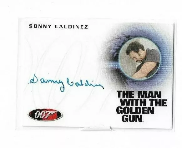 James Bond 50th Anniversary Series 1 Autograph Card Sonny Caloinez as Kra