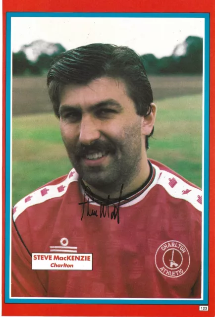 Steve Mackenzie Charlton Athletic 1987-1990 Ex West Bromwich Original Autograph