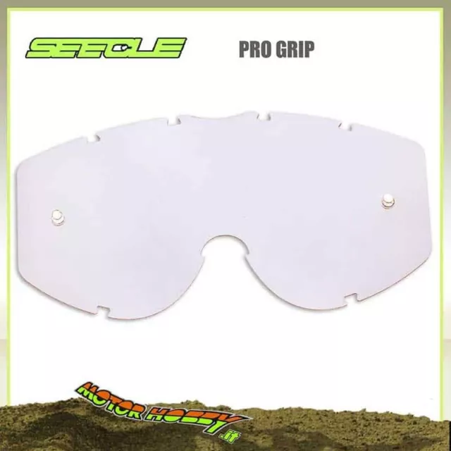 Lente Seecle Compatibili Con Occhiali Cross Pro Grip Modello Vista Trasparente