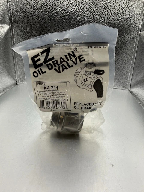EZ-211 OIL DRAIN Valve For Dd13 Dd15 Dd16 Isx Qsx15 X15 27 Mm - 2.0 $47 ...