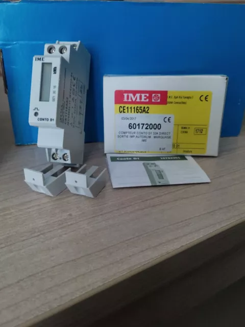 Compteur Energie 230V Electronique Lcd Ime Imesys Conto D1 32A Ce11165A2 Neuf