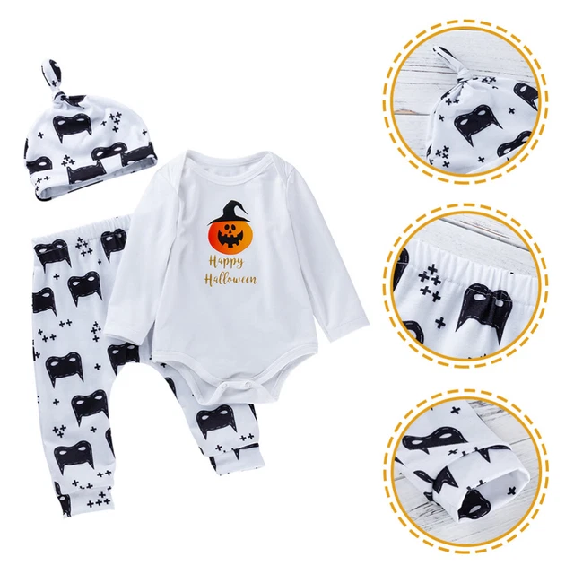 1 set Halloween costumi abiti zucca per bambini vestiti festa in costume