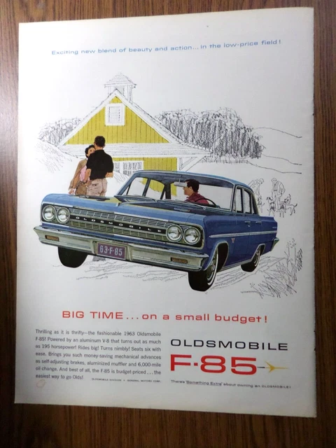 1963 Oldsmobile F-85 Ad  Big Time