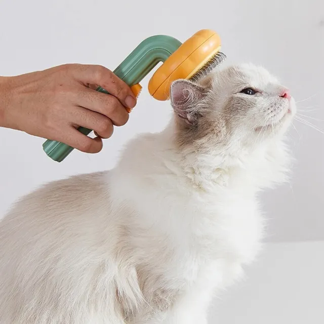 Pet Brush Self Cleaning Slicker Brush For Shedding Dog Cat Grooming Comb Removes