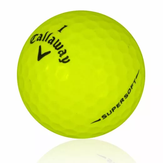 12 Callaway Supersoft Yellow Near Mint Used Golf Balls AAAA *SALE!*