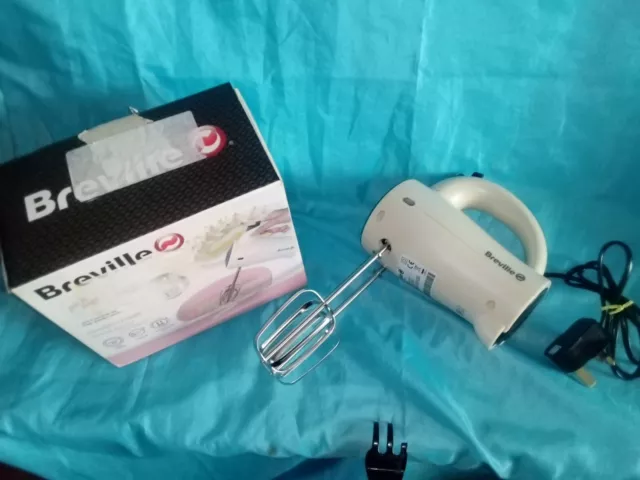 Breville 5 Speed Simplicity Hand Mixer 200w In Vanilla Cream