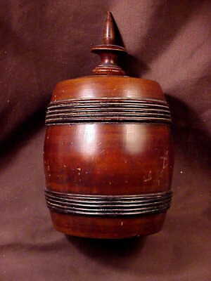 -   Antique Treenware Wooden Tobacco Box,  Est.mid 19Th Century, American