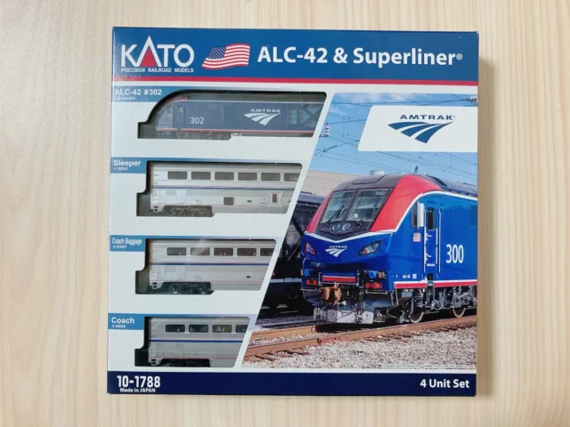 KATO N gauge 10-1788 Amtrak ALC-42 & Superliner 4-car set