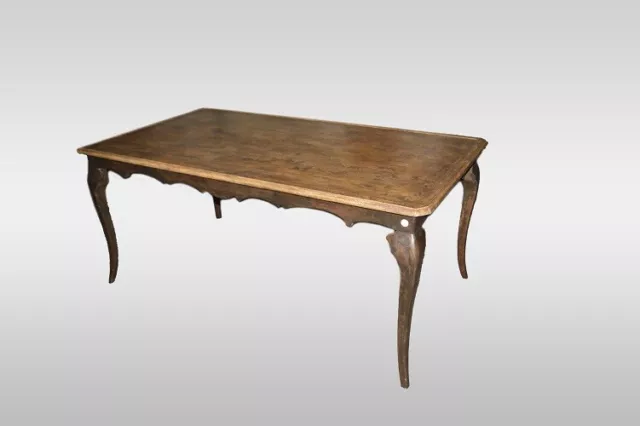 Grande tavolo antico francese del 1800 provenzale fisso non allungabile