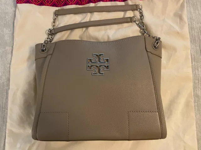 NWT Tory Burch small Britten shoulder bag French Gray