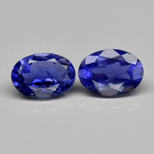 ★ RARE !! JOLIE IOLITE VIOLETTE BLEUE DE NAMIBIE 1pc : 7 mm x 5 mm  ★★ p310.091T