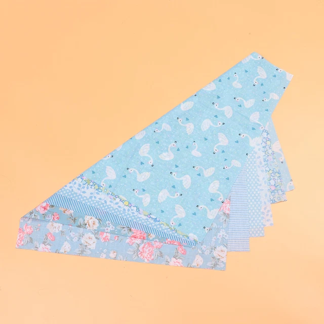 6 Pcs Sewing Fabric Squares Quilting Bundles DIY Patchwork Set Cloth