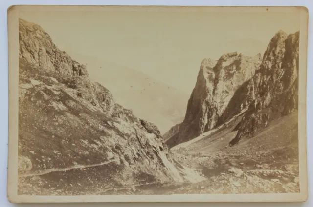 De Aprox. el Pico Del Midi de Bigorre Vintage Albúmina 1880