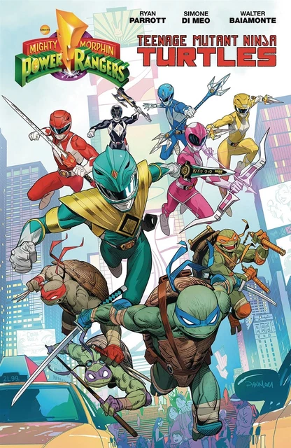 POWER RANGERS & TEENAGE MUTANT NINJA TURTLES GRAPHIC NOVEL Boom! IDW Comics TPB