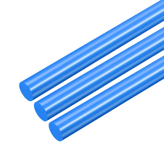 3 pz asta rotonda POM 12 mm Dmr 50 cm lunghezza asta rotonda plastica tecnica blu