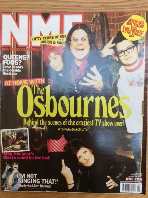 NME New Musical Express 25/5/02 The Osbournes, Peaches, Yeah Yeah Yeahs