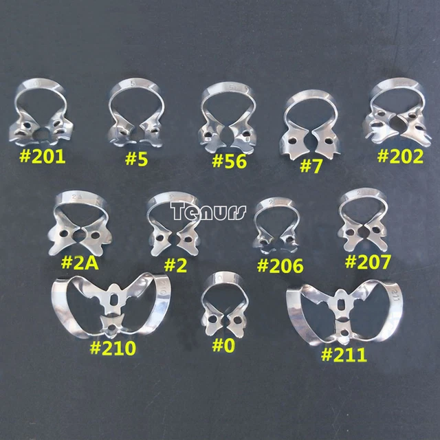 1pc Dental Steel Rubber Dam Clamp Endodontic Restorative Dam Clip Holder 206#