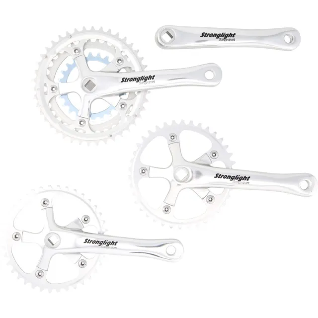 Stronglight Kettenradgarnitur Tandem Impac 170mm Kurbellänge 24/34/42Z. silber