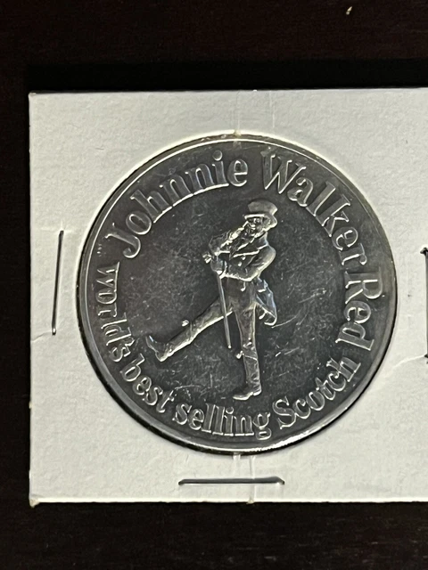 JOHNNIE WALKER RED LABEL / NEW ORLEANS SAINTS 1970 Schedule Doubloon