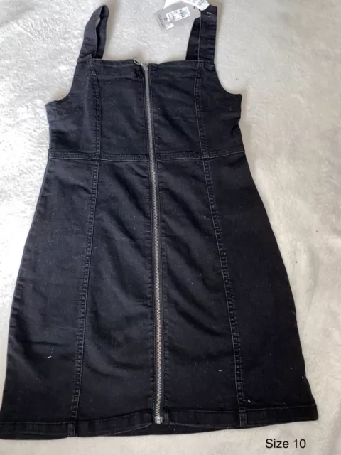 Black denim pinafore dress hot sale primark