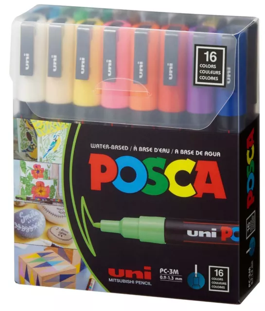 Uni Posca Paint Marker Art Pen Posca Set of 24 Pastel Gift Colours Unique  Sets