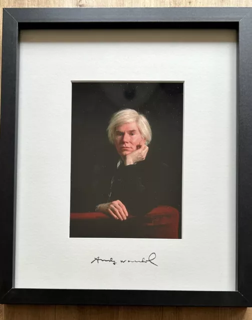 Andy Warhol “Signed” Nancy Rica Schiff Portrait (1981) Framed