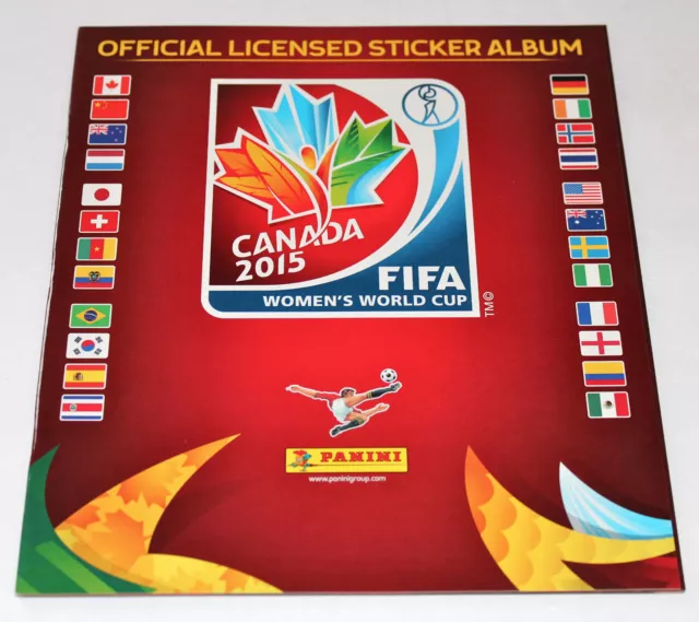 Panini WC WM Femmes 2015 Canada – Album Vide Album International Edition