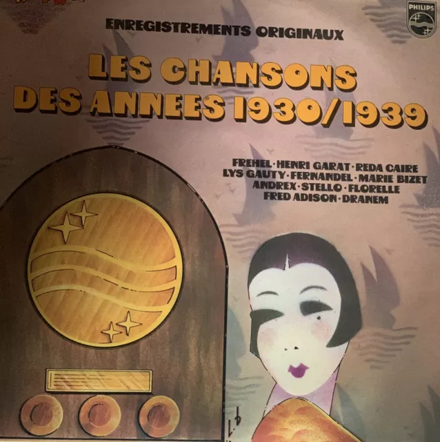 Les chansons des années 1930 - 1939 vinyle double 33 tours Chanson française Les chansons des années 1930 - 1939 vinyle double 33 tours Chanson française