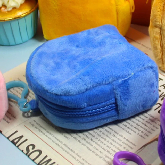 Portamonete Candy Color Peluche Donna Minimalista Colore Solido Cambio Borsa S1