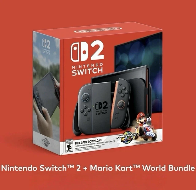 NINTENDO SWITCH 2 Console Mario Kart World Bundle IN MANO EUR 704,36 ...