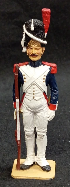Soldat De Plomb Premier Empire - Sapeur 1er Grenadier 1809 Garde Impériale - 54mm