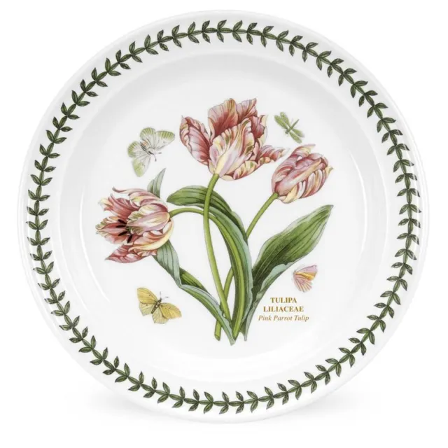 Portmeirion Botanic Garden - Dinner Plate Pink Parrot Tulip 25cm (Made in Englan