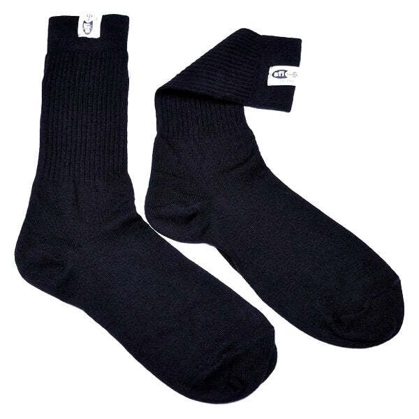 Racequip High Quality Materials Black Small Racing SFI 3.3 Fr Socks 411992