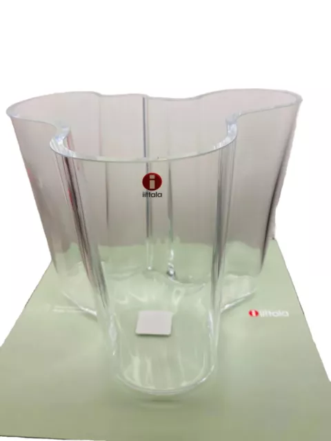 Iittala Alvar Aalto Vase 160mm Clear - BRAND NEW