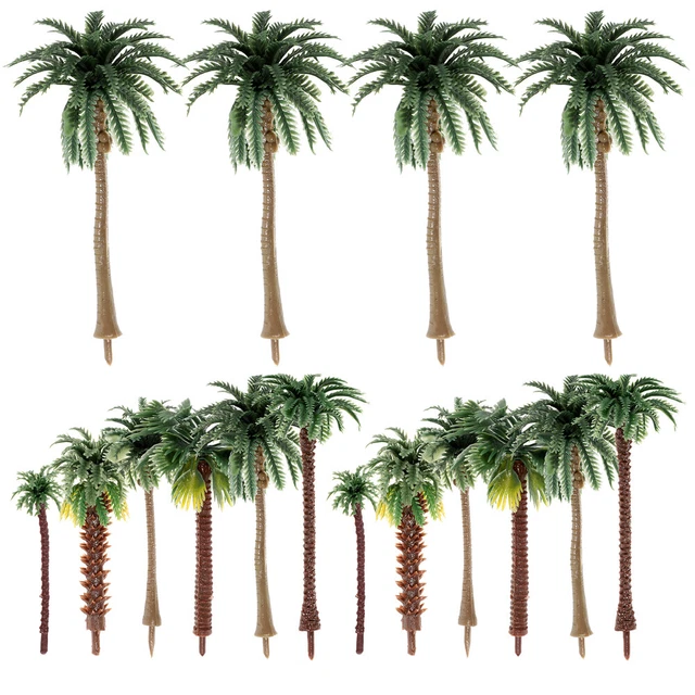 30 Pcs Arbres De Modélisme Ensemble De Mini-arbres Trains Jouets Cocotier