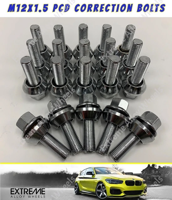 ALLOY WHEEL WOBBLE Bolts Fits Vw Caddy Mk1 Golf Mk1 2 3 M12x1.5 Wobbly