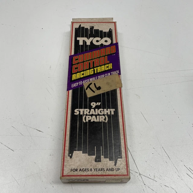 Tyco Command Control ORIGINAL TYCO COMMAND Control Racing Track 9” Box Car Toy Race Straight ...