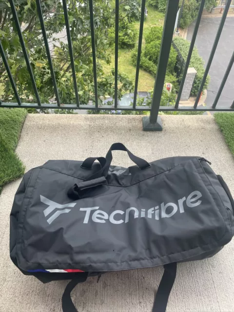 Tecnifibre Team Dry Tennis Duffel Bag Black And Red Inside
