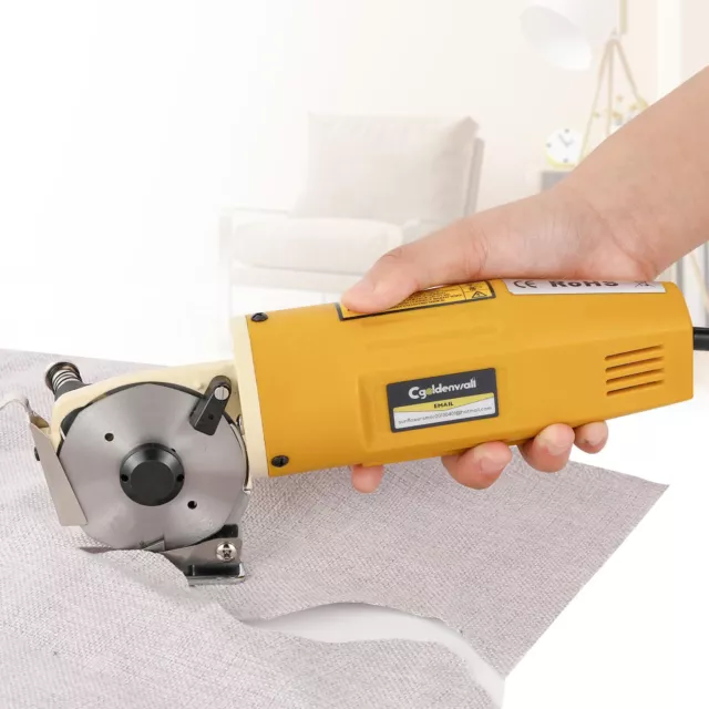 CGOLDENWALL Electric Rotary Fabric Cutter Multi-layer Electric Fabric Scissor...