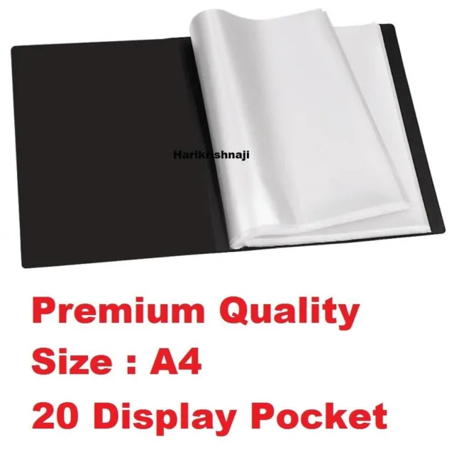 Flexicover A4 Display Book Presentation Folder Business Portfolios 20 Pockets