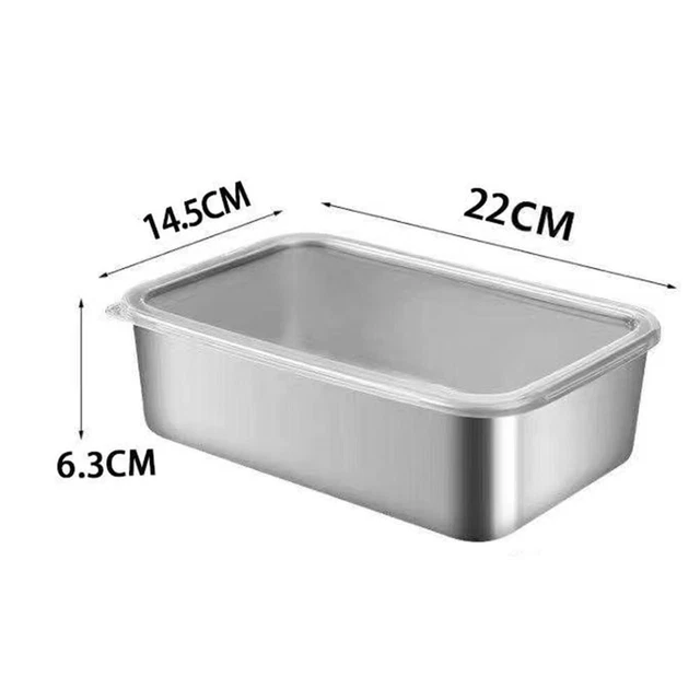 Vogue Square Food Storage Container Lid In White Polycarbonate Large