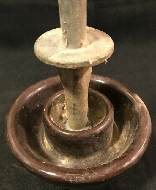 Locke Victor NY Porcelain Power Line Insulator Ceramic Brown 9995