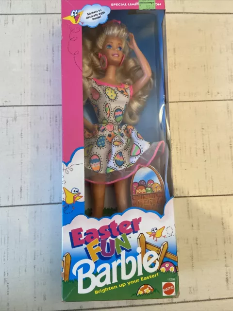 Mattel Easter Fun Barbie Doll #11276 NRFB Limited Edition New Vintage 1993