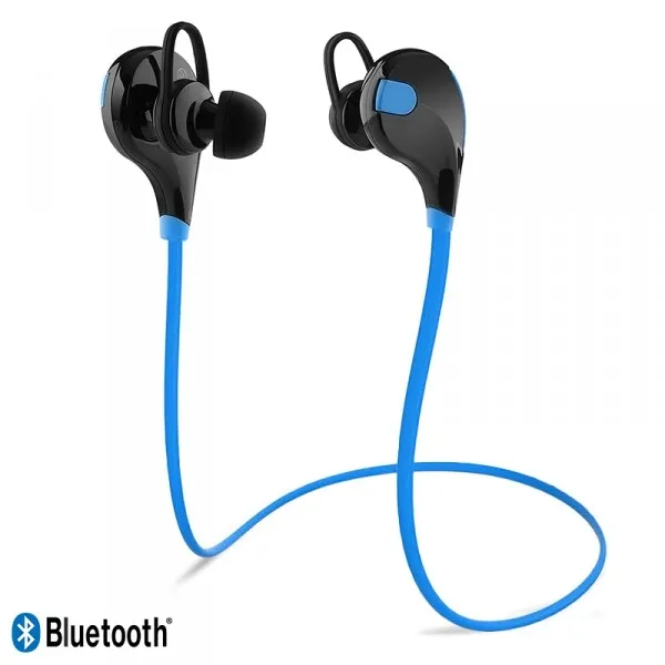 Écouteurs Bluetooth Bleu Sport pour Apple iPhone XS / XS Max
