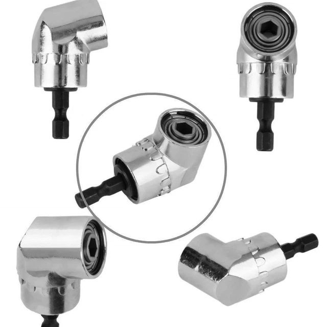 105° Angle 1/4 6mm Extension Hex Perceuse Embout Tournevis Support Douille