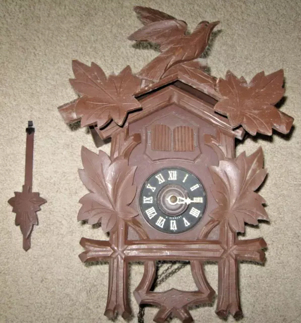 Vintage Black Forest German Cuckoo clock MUSICAL - Parts or Repair