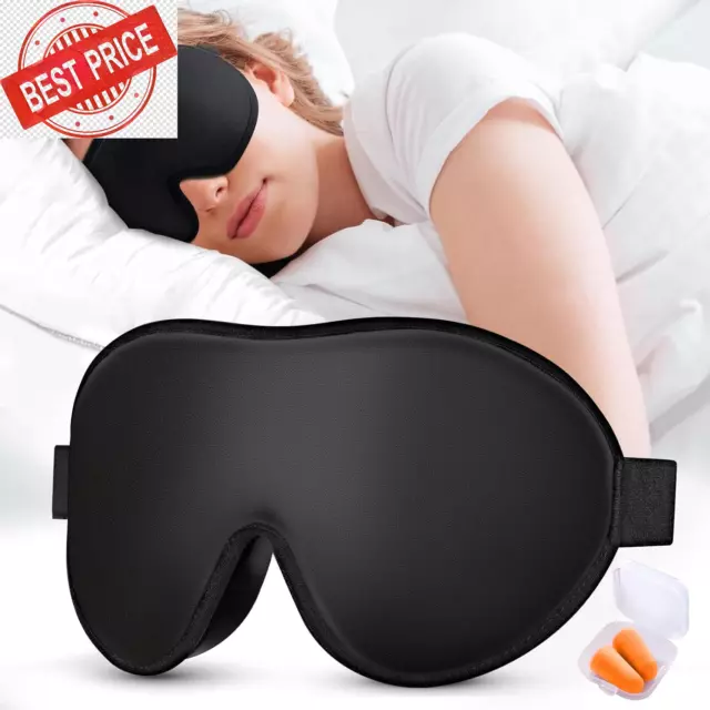 Cozslep 3D Schlafmaske Für Herren Und Frauen, Für Seitenschläfer,100% Lichtblock