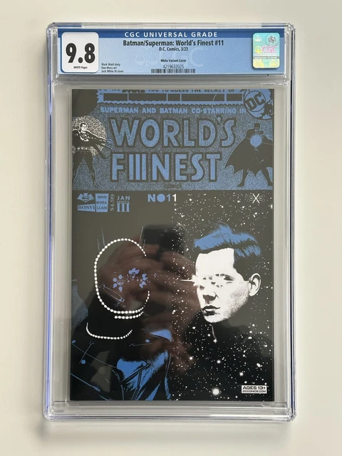 Batman Superman World's Finest #11 Jack White Variant. CGC 9.8. 1st Print